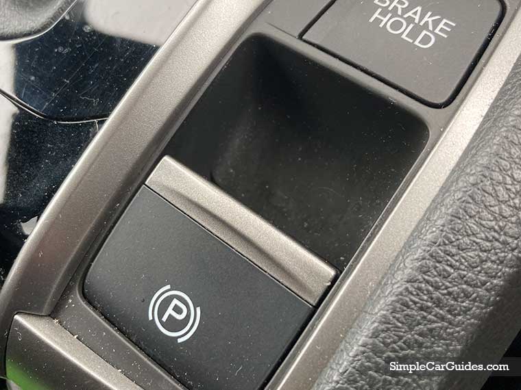 why Honda Civic electronic parking brake button gets stuck