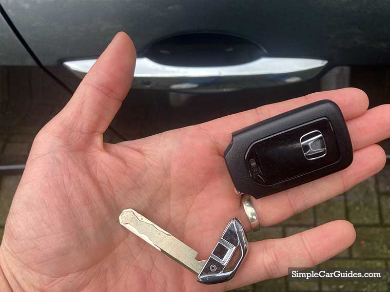 unlock a Honda Civic with dead battery in a key fob
