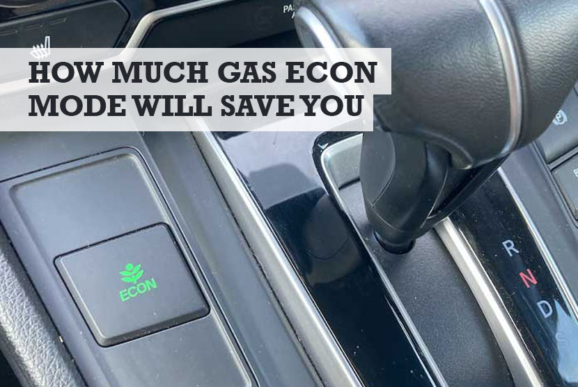  ¿Cuánta gasolina ahorra el modo ECON en un Honda?  (MPG)