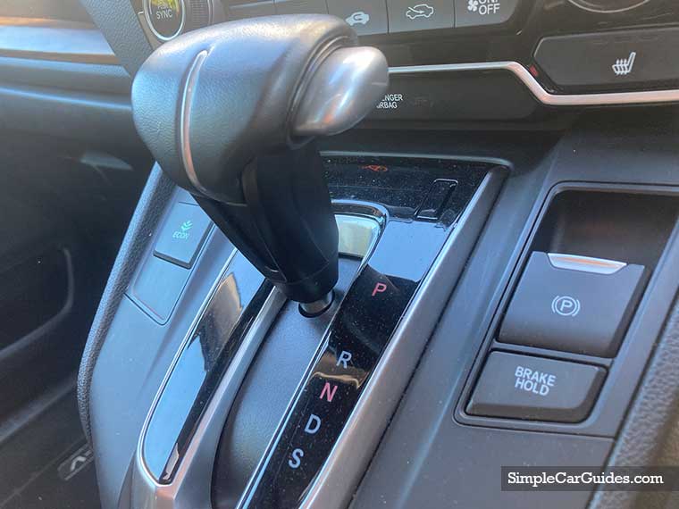 brake hold button on Honda C-RV