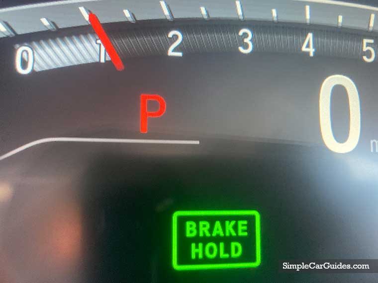 brake hold light Honda C-RV