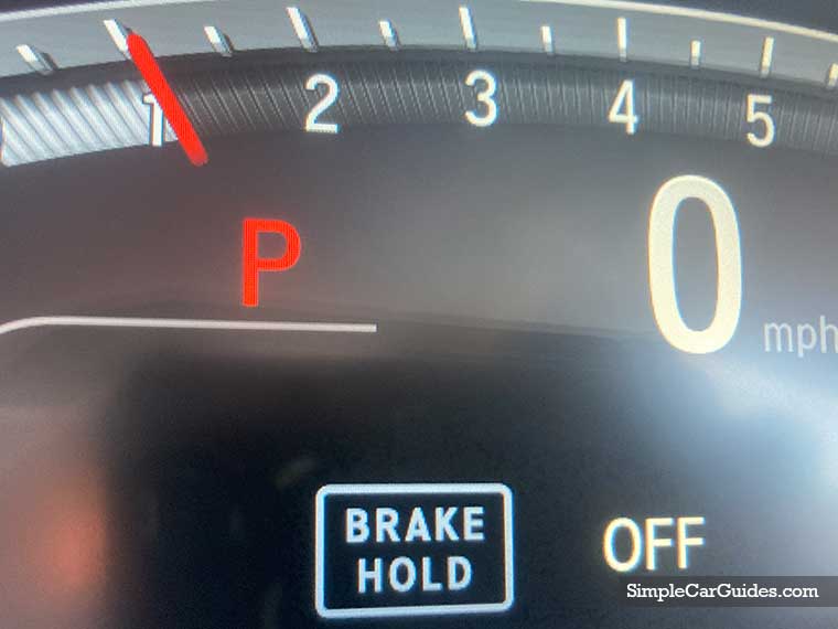 turn off brake hold light