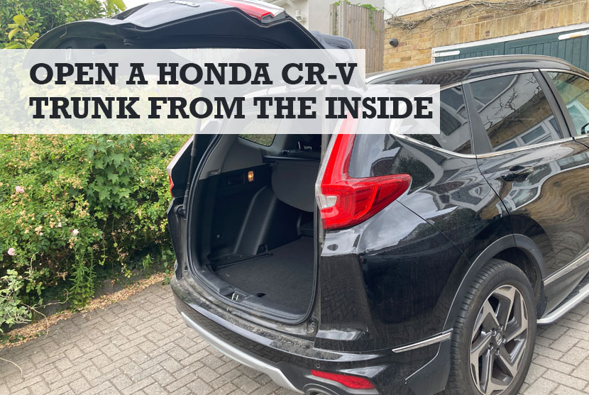 How to open Honda CR-V trunk from inside