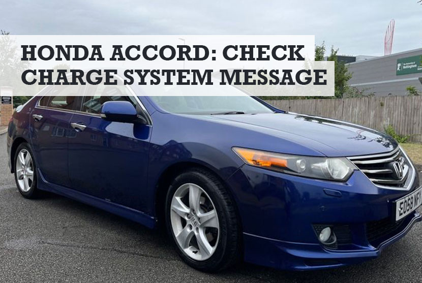 Honda Accord: Check Charge System Message